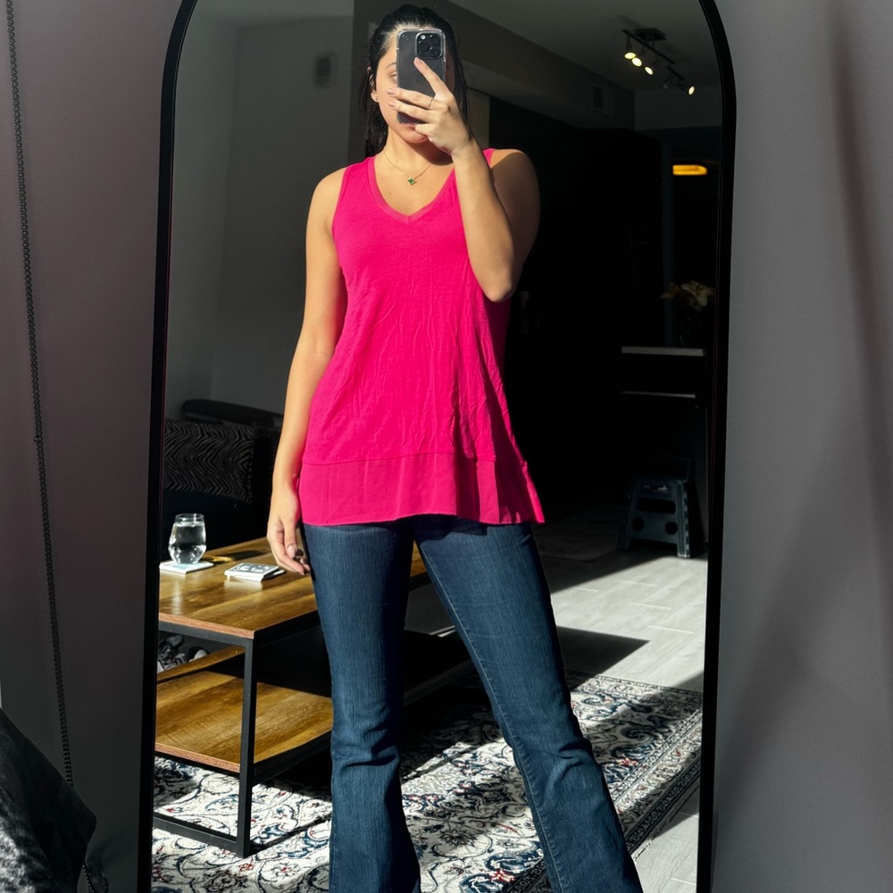 Vibrant Pink Sleeveless Top